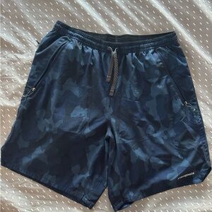 Patagonia Navy Camo Athletic Shorts